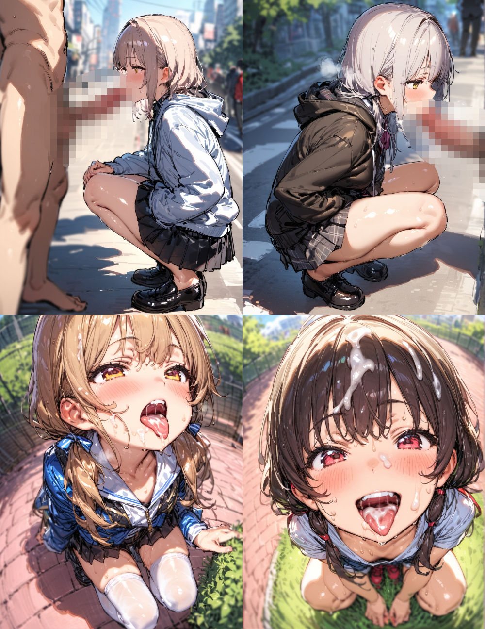 街中でしちゃいました サンプル2ページ目