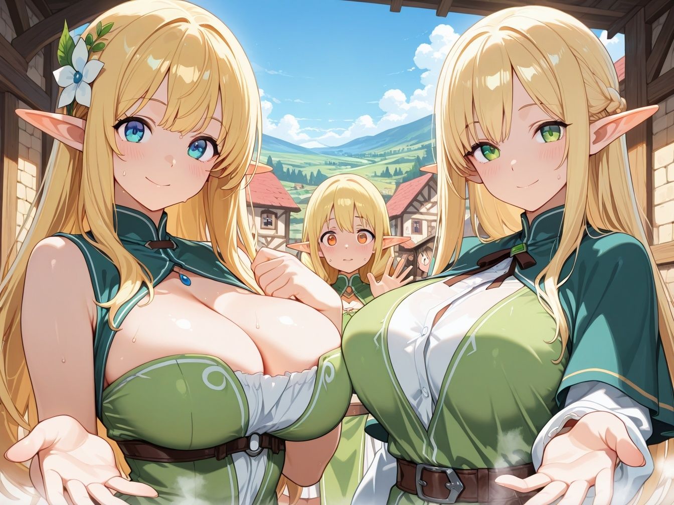 エルフの里へようこそ！エルフ達のエッチなおもてなしver・2 サンプル6ページ目