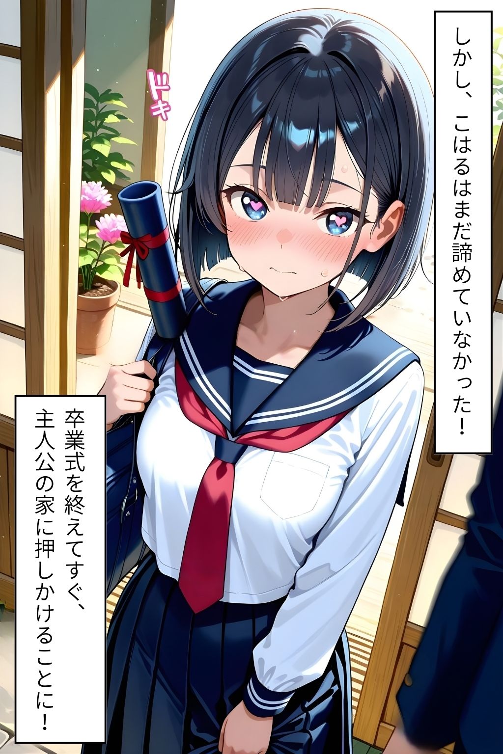 私のはじめて、先生にあげるね（はーと） 〜 卒業式直後！先生の家に押しかけて、 先生をその気にさせるぞ大作戦！ 〜 サンプル4ページ目