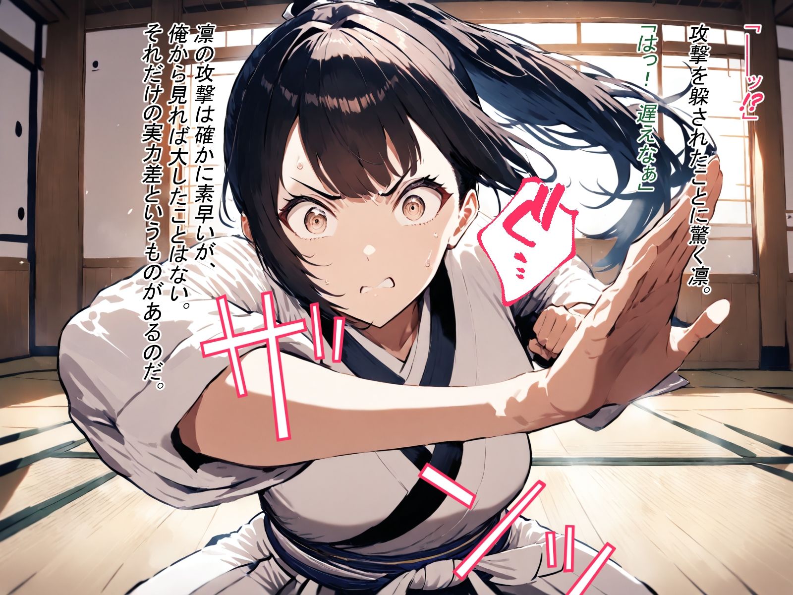 道場破リ〜古武術師範・藤堂凛 編〜 サンプル3ページ目