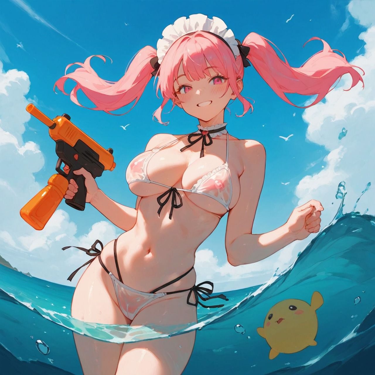 メイドさんと海でいちゃラブ（はーと） サンプル8ページ目