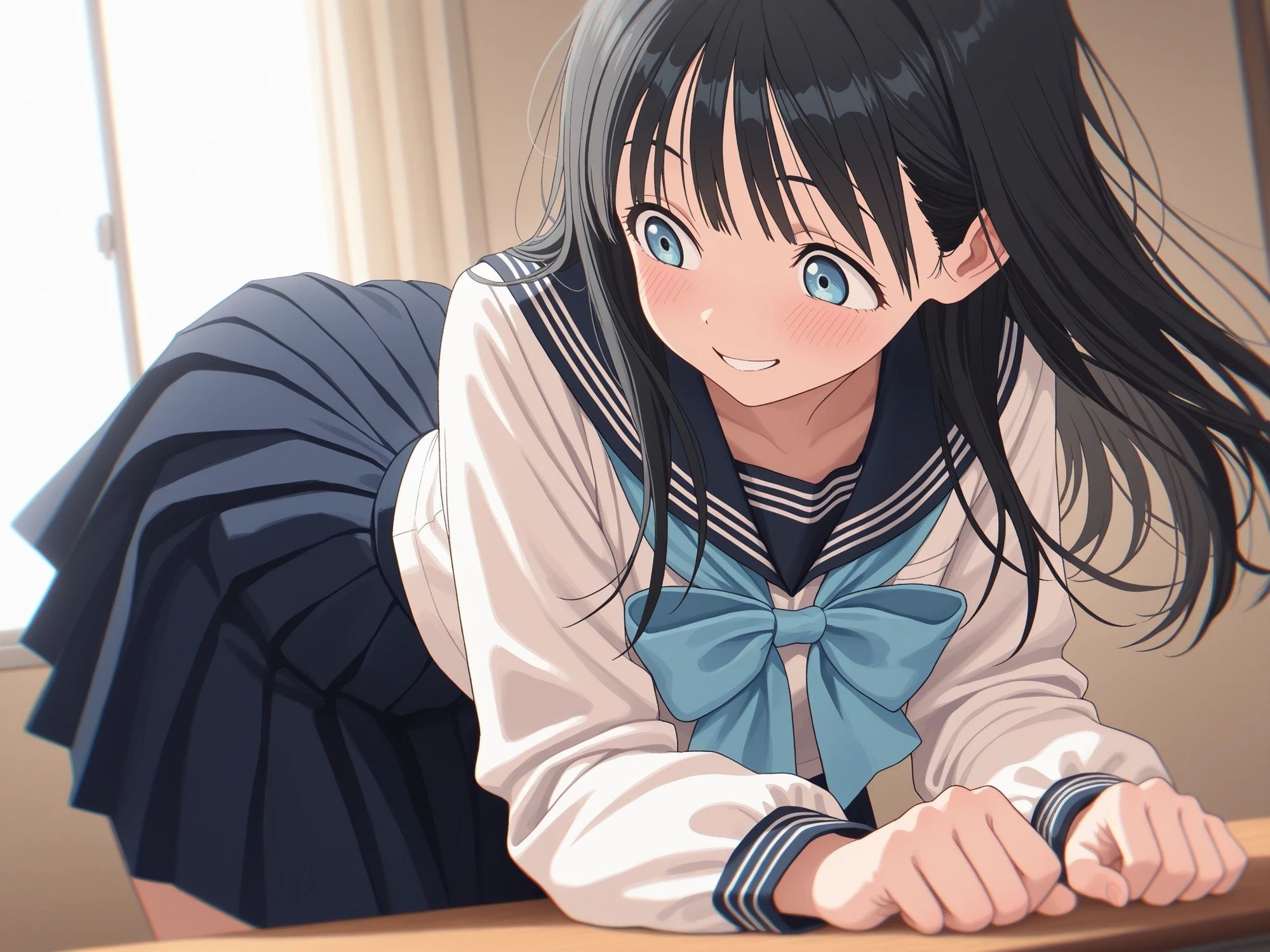 AIイラストCG集128  明〇ちゃんのセーラー服  明〇小路 サンプル3ページ目
