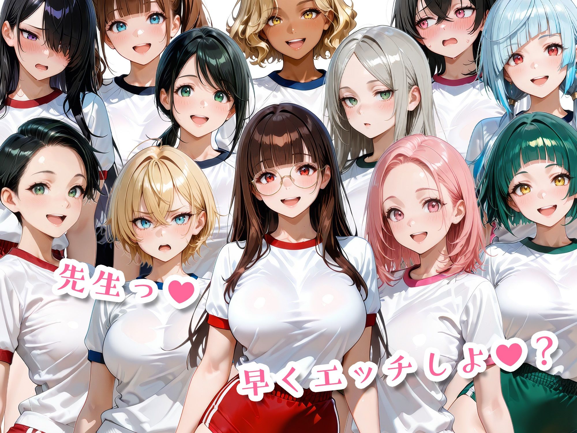 12人のブルマ体操服JKと毎日セックスしまくりな体育教師 サンプル10ページ目