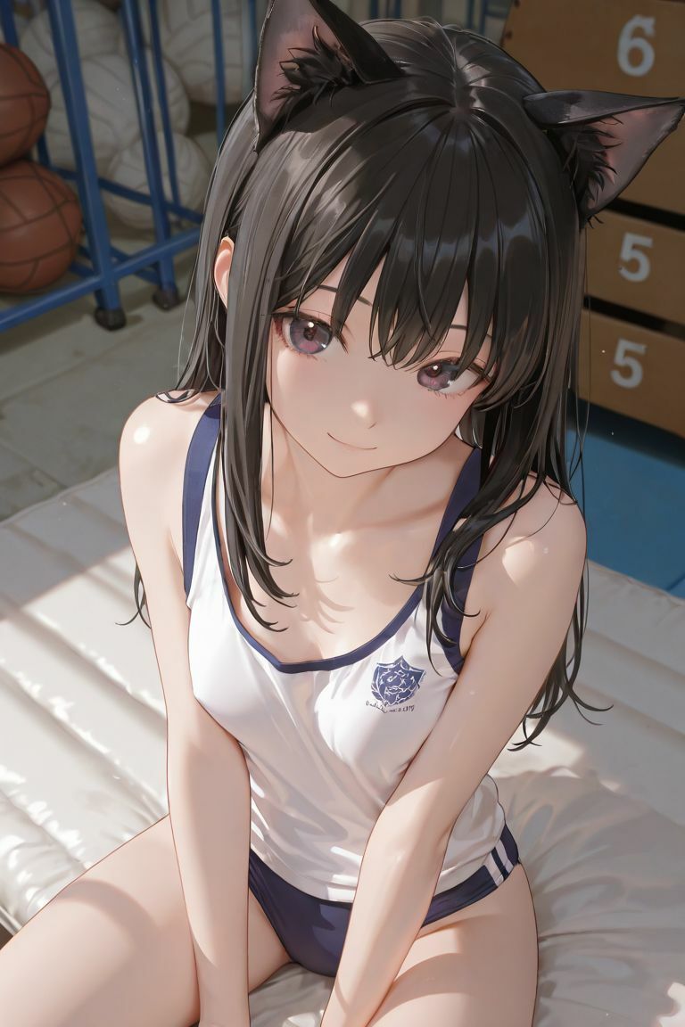 猫耳JKと体育館で サンプル9ページ目