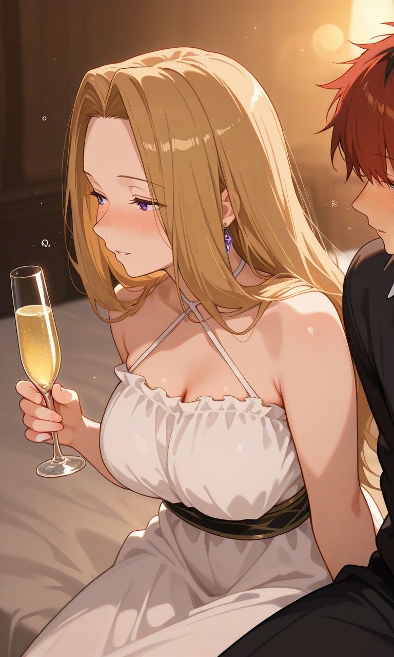 お姉さん魔法使いとの祝賀会 サンプル1ページ目
