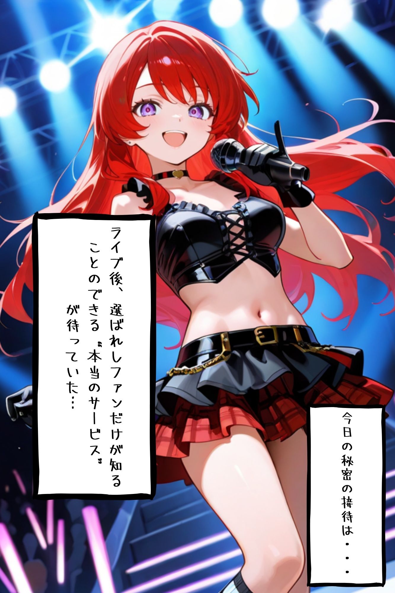 【漫画がアニメ化！】極秘ファンサ  アイドル裏接待  天宮レイ編 サンプル2ページ目
