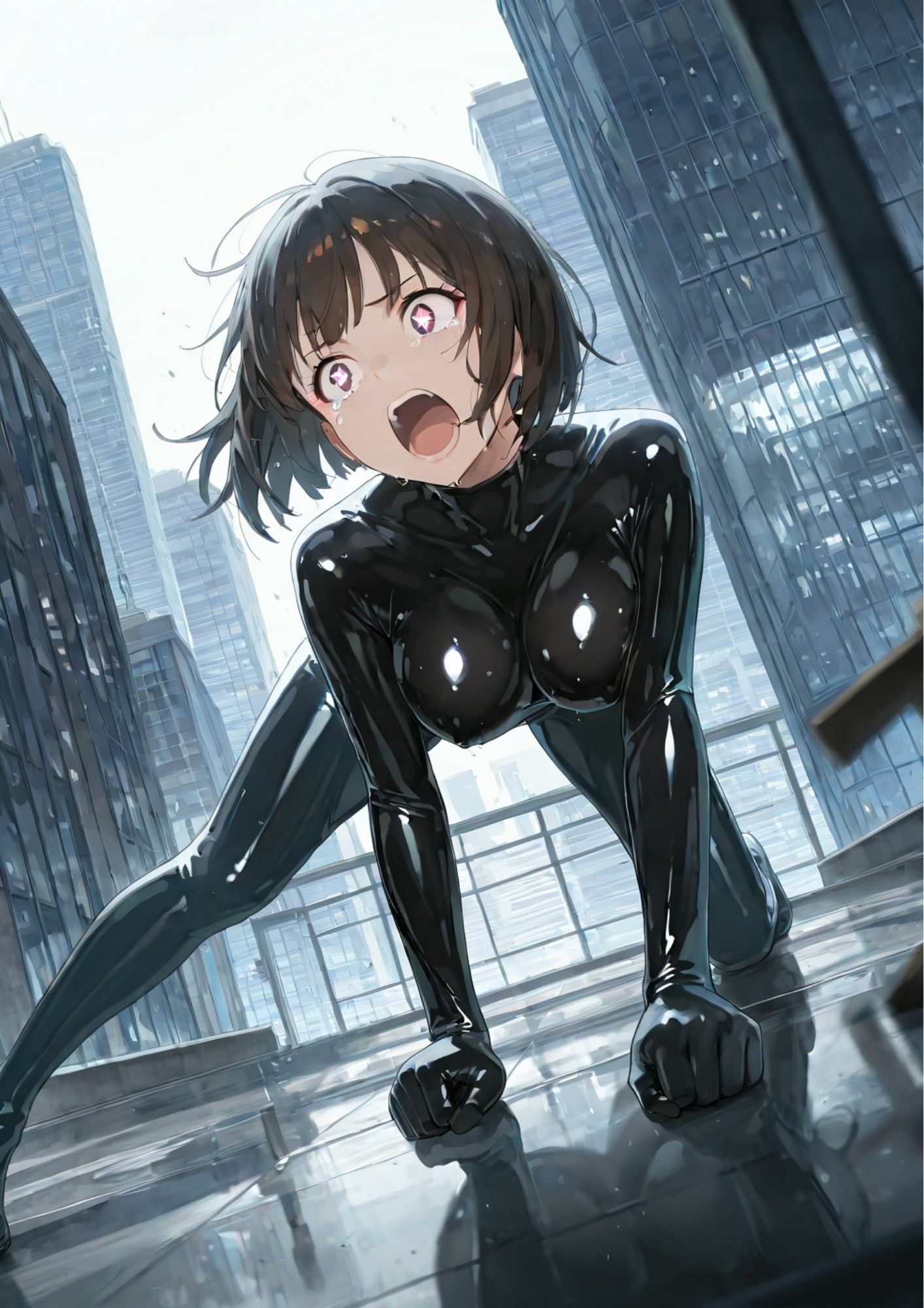 潜入失敗！弱虫捜査官 あっさり捕まってエロ尋問 犯●れ搾乳され、 最後は土下座で許しを乞う サンプル1ページ目