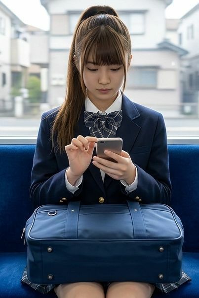 【AI動画】GGC vol.37 電車編14【制服パンチラ】 サンプル4ページ目