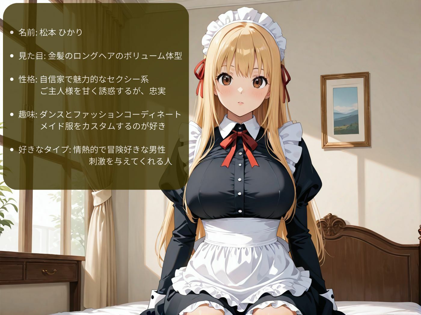 あまあま巨乳JKメイドの濃密ご奉仕タイム（はーと）【120fps/AI高画質】 サンプル4ページ目