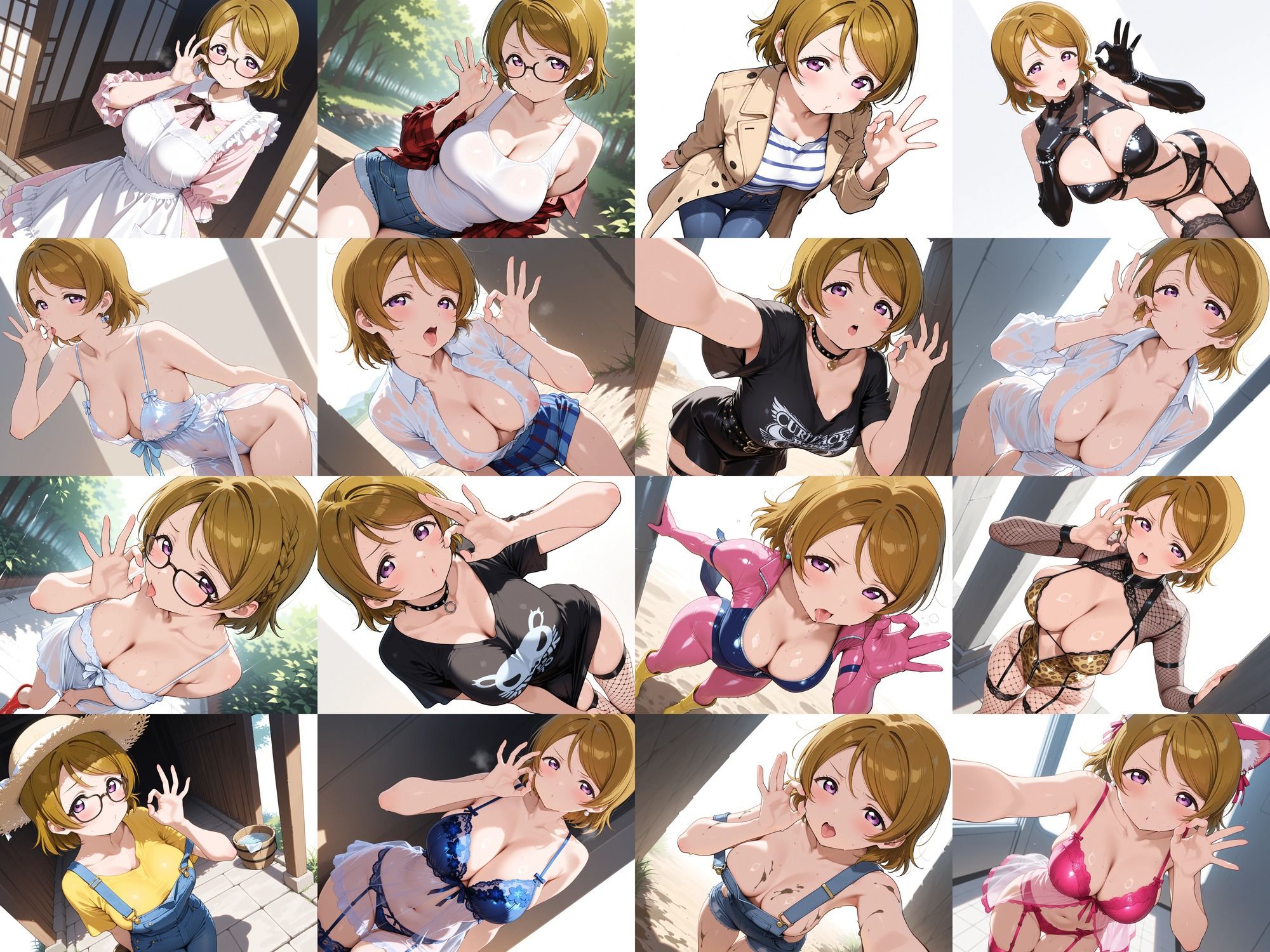 スクールアイドルフェラ素振り ●’s サンプル9ページ目