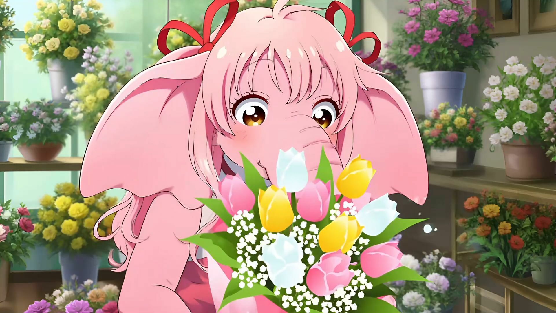 ピンクゾウのセクシーなくしゃみ！（MP4アニメーション）/ Pink Elephant’s Sexy Sneeze！ （MP4 Animation） サンプル1ページ目