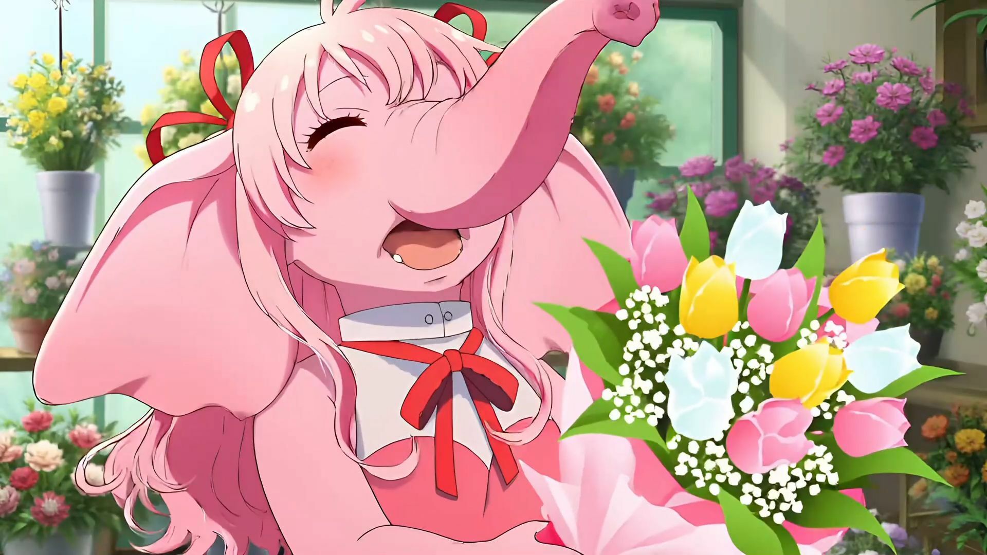 ピンクゾウのセクシーなくしゃみ！（MP4アニメーション）/ Pink Elephant’s Sexy Sneeze！ （MP4 Animation） サンプル2ページ目