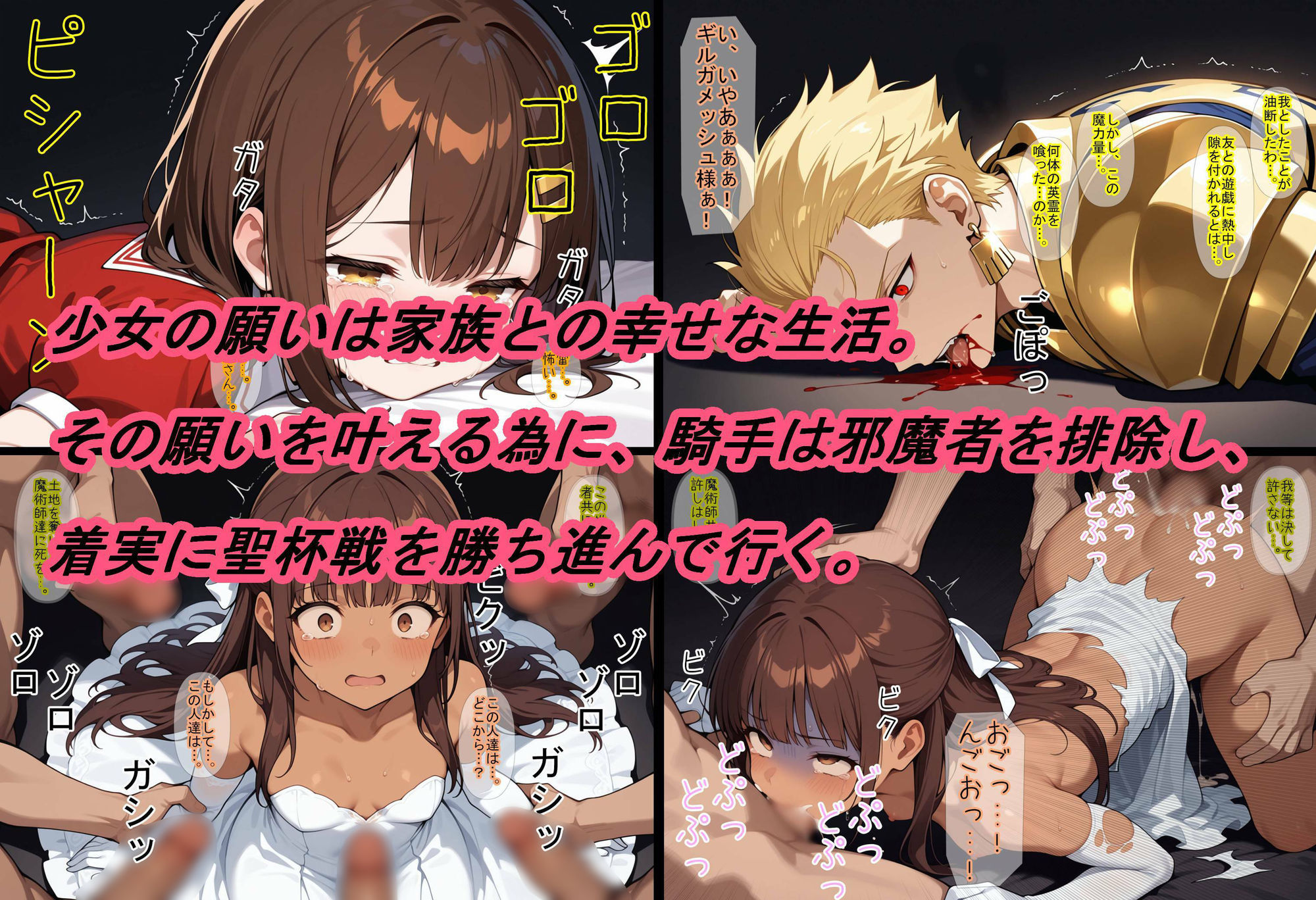【F〇te/strange_F〇ke】死と泥の聖杯〜悪夢に沈むスノーフィールド〜 サンプル4ページ目