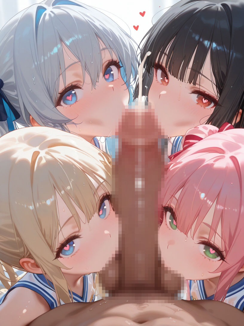 巨乳チアガールとハーレムエッチ8 サンプル5ページ目