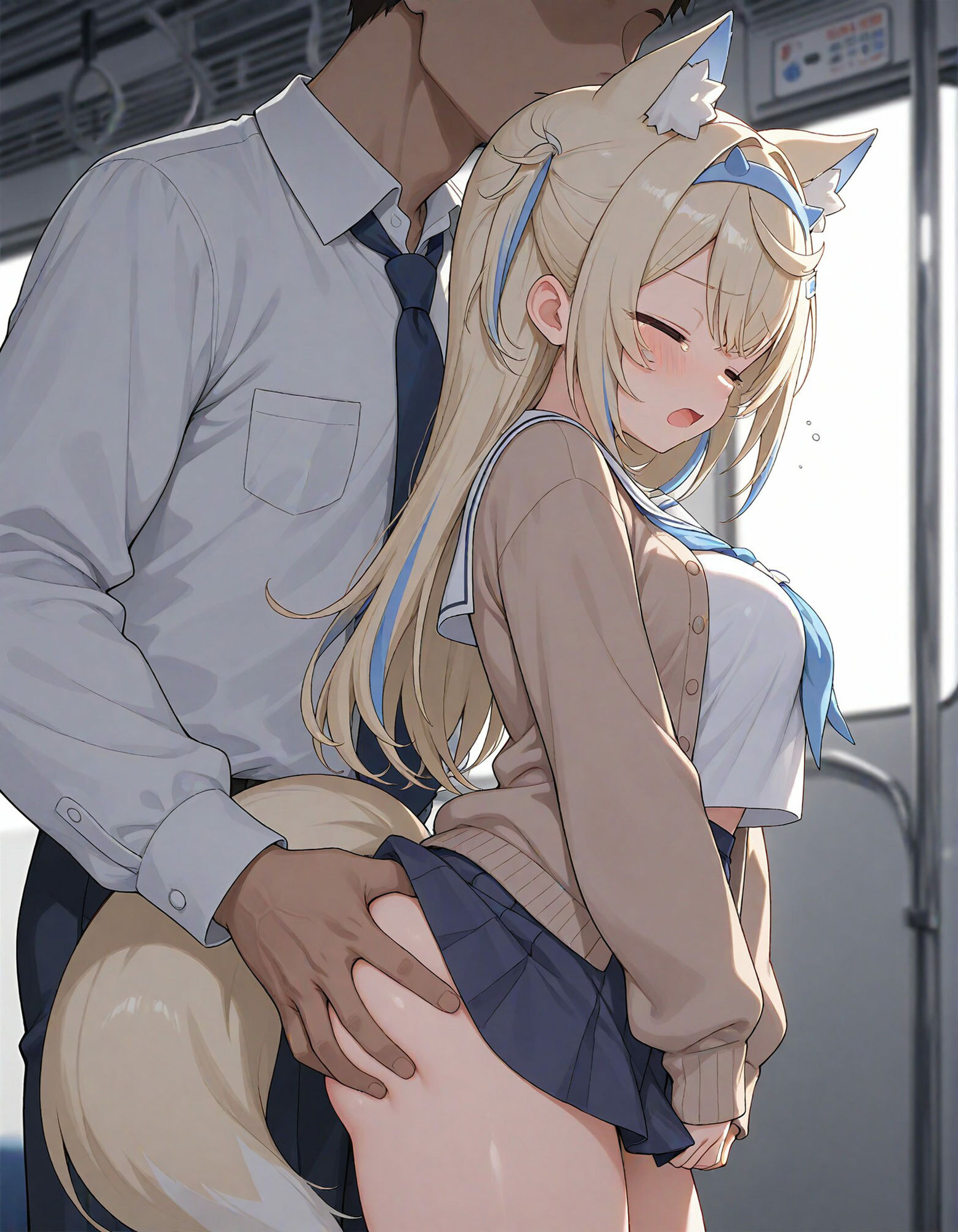 痴●電車 犯●れた少女 フ●ワ・アビスガ●ド編 サンプル5ページ目