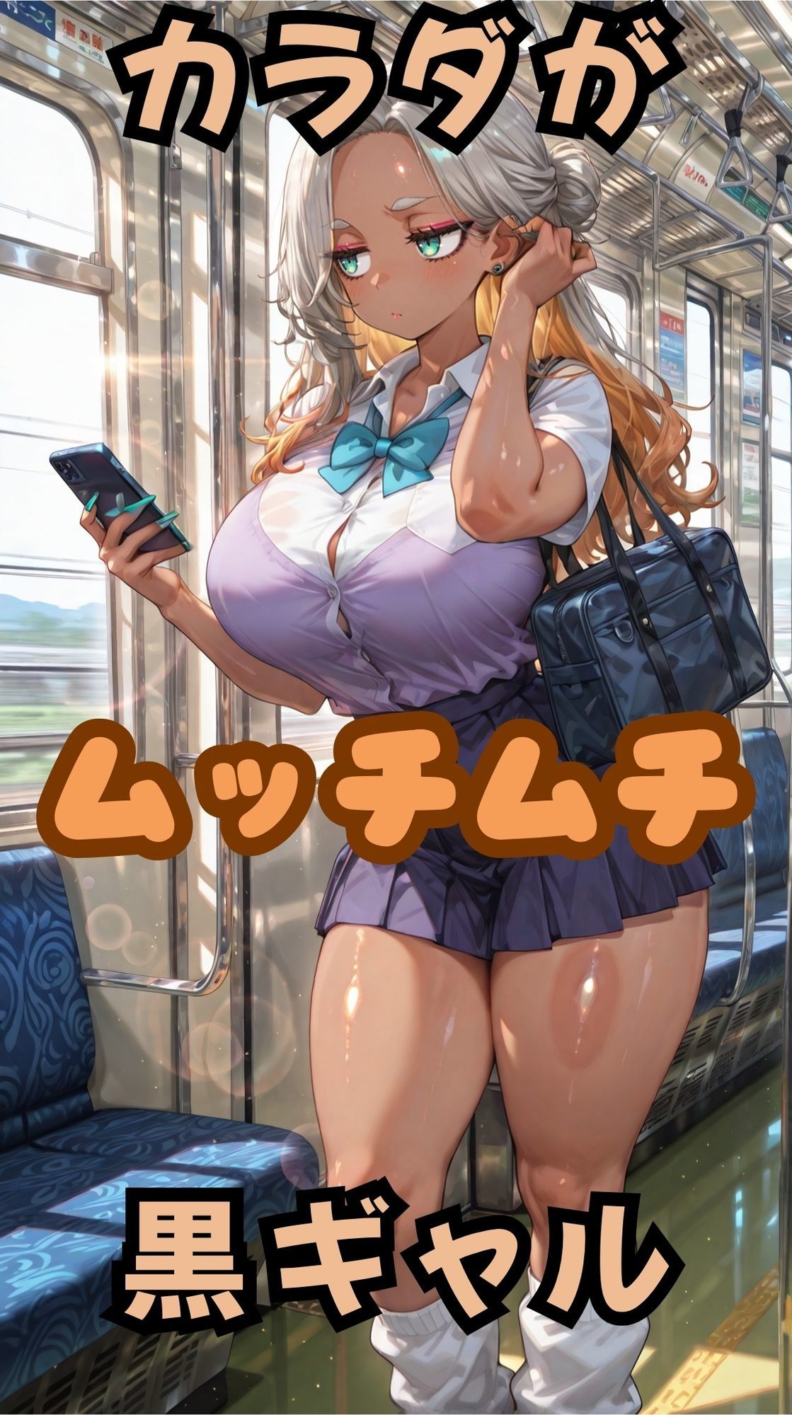 ムチムチ黒ギャルの普段のスガタとエロシチュ サンプル1ページ目
