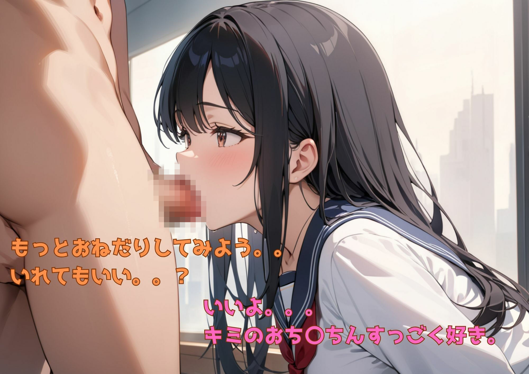 清楚な美少女なのに裏ではま〇こを広げて喘ぐビッチだった件 サンプル6ページ目