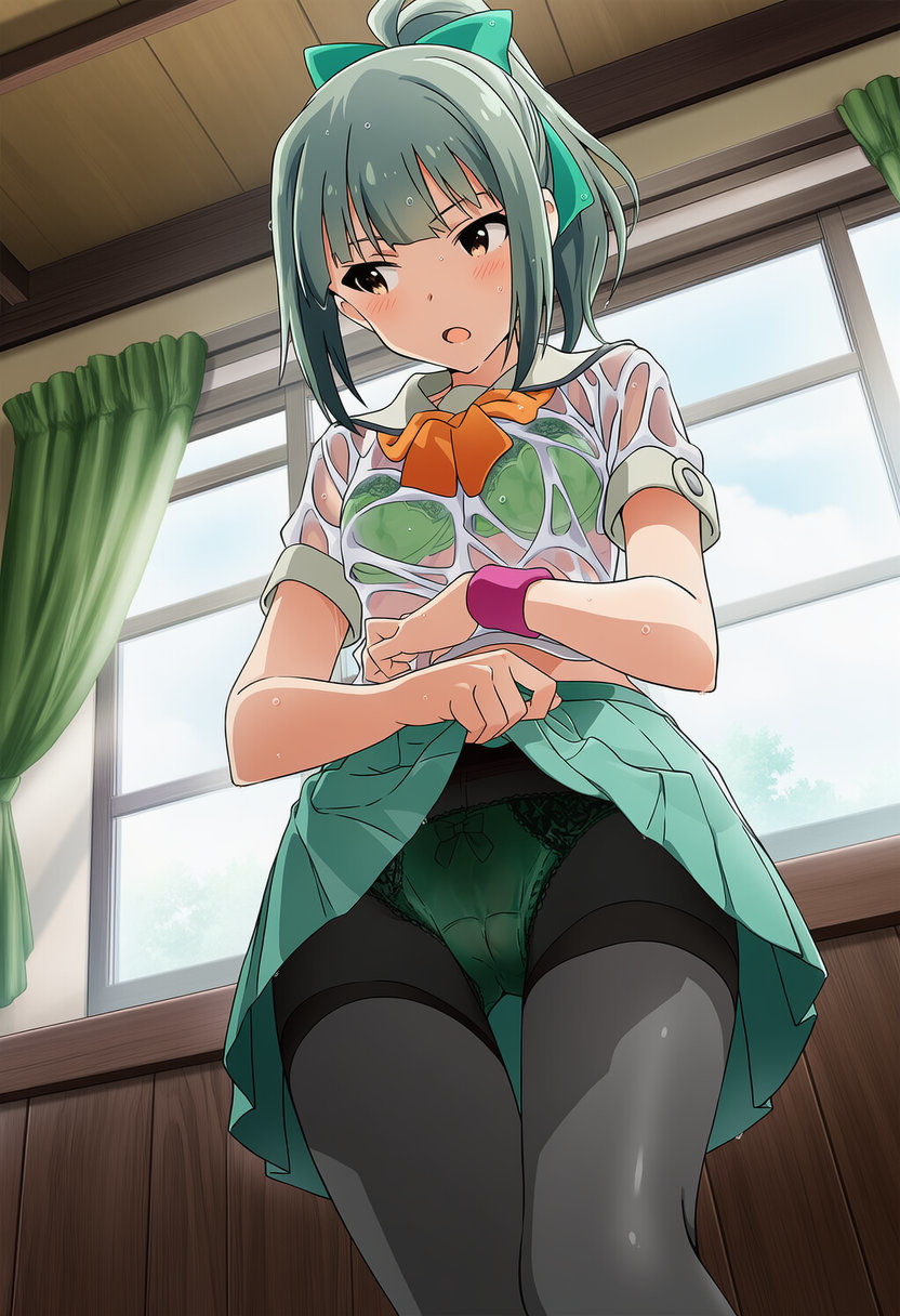 盗撮＆濡れ透けフェチ特化 2020年代アニメ作画特集 艦隊少女たちの濡れ透け教室生着替え その1 -500枚を撮影- サンプル4ページ目