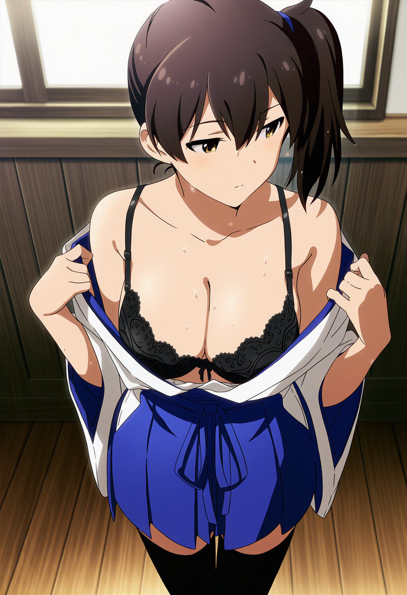 盗撮＆濡れ透けフェチ特化 2020年代アニメ作画特集 艦隊少女たちの濡れ透け教室生着替え その1 -500枚を撮影- サンプル5ページ目