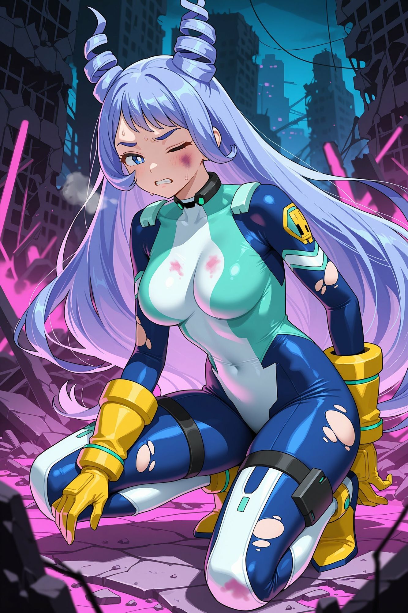 ヒーロー志望の少女たちが敗北の末に無様墜ちするまで【ヒ○アカ 八百万＆ねじれ篇】 サンプル5ページ目