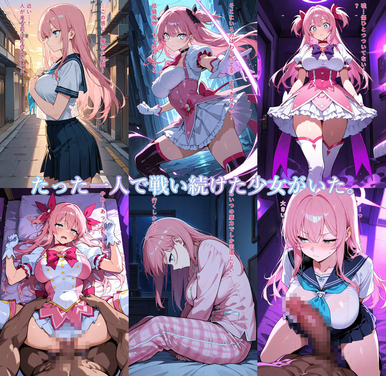 魔法少女リンネ堕落記録 ―精液中毒に堕ちるまで サンプル1ページ目