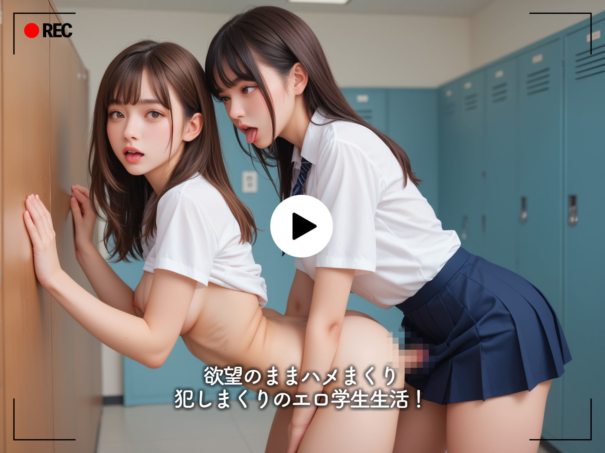 ふたなりちんぽで犯して犯●れて！ふたなりちゃんのハメまくり学生性活 サンプル4ページ目