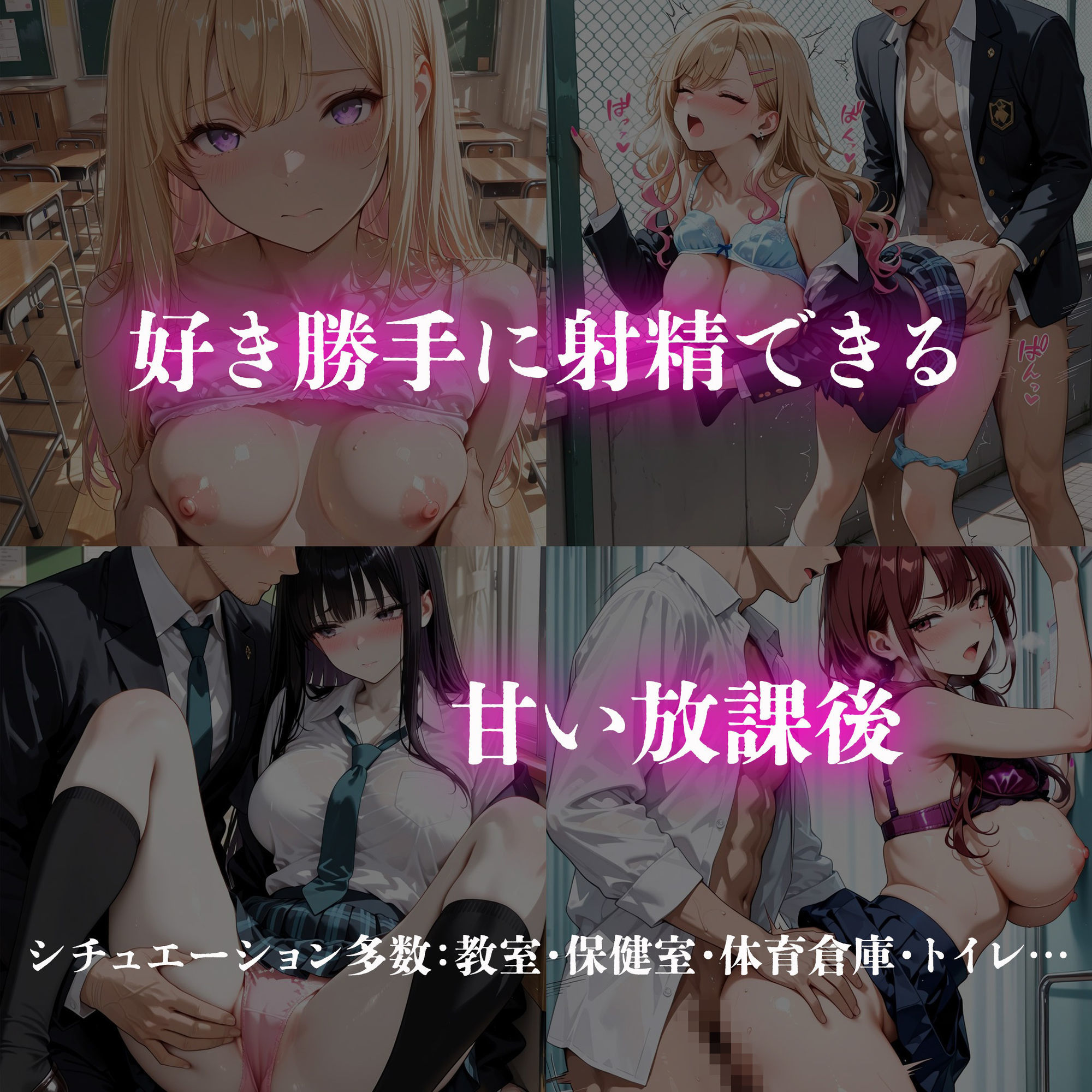ギャルJK達を欲望のままに  射精し放題の濃厚女学園 サンプル2ページ目