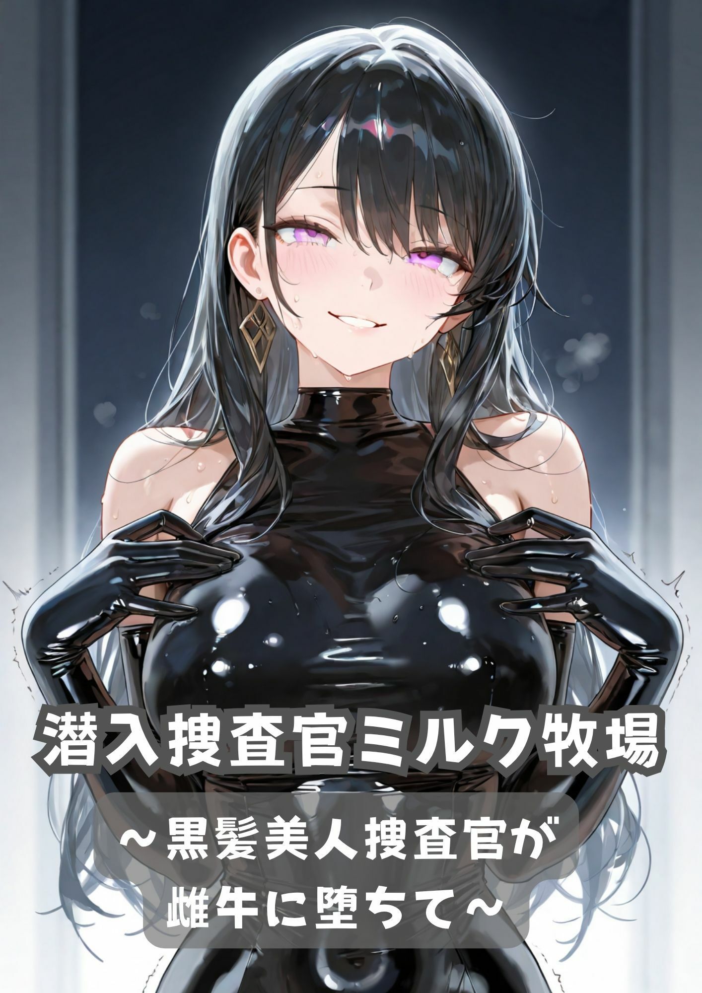 潜入捜査官ミルク牧場 〜黒髪美人捜査官が雌牛に堕ちて〜 サンプル1ページ目