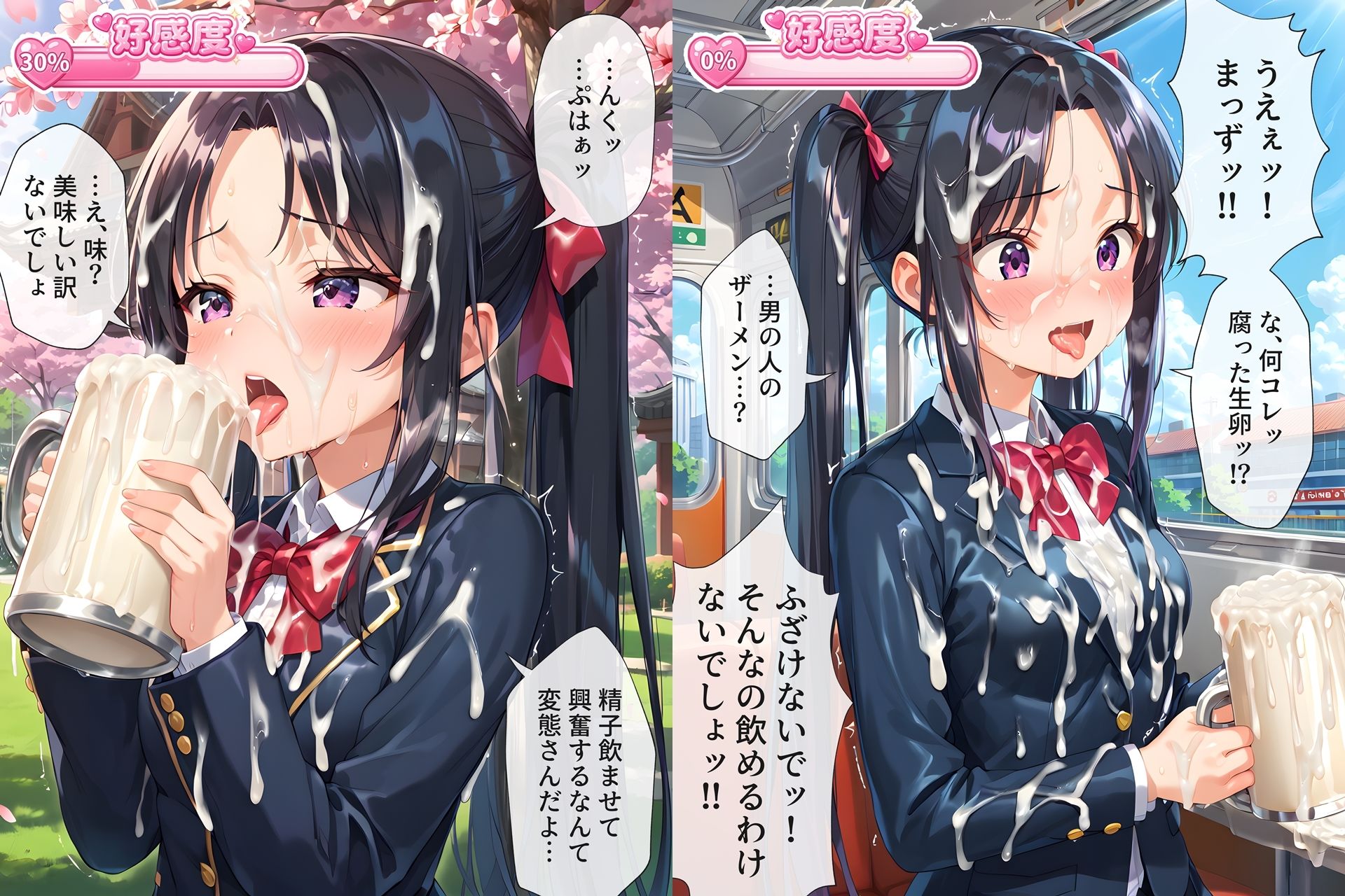 ザーメンジョッキのことが段々好きになっちゃう女の子たち サンプル5ページ目