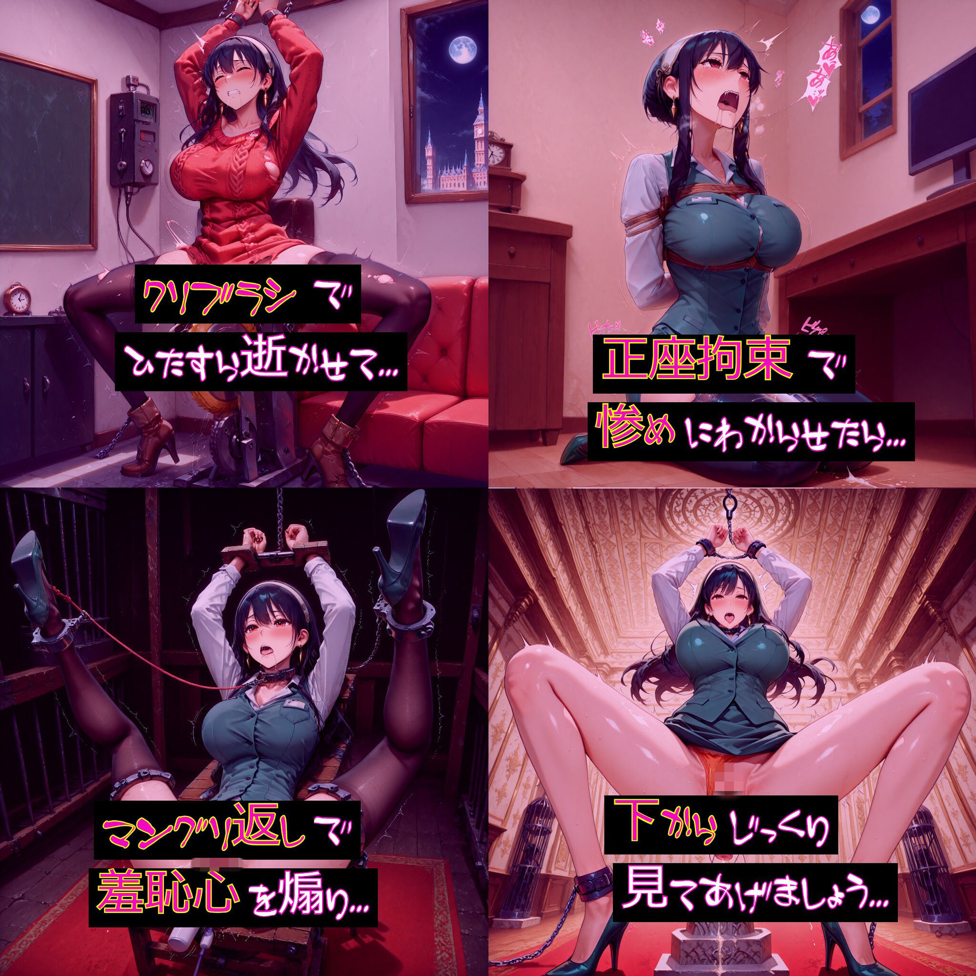 【衣装多種】ヨ〇さん、限界突破の連続絶頂。絶頂の嵐にのたうち回りだらしなくアヘ顔を晒す究極の陥落_玩具オナニー編 サンプル6ページ目
