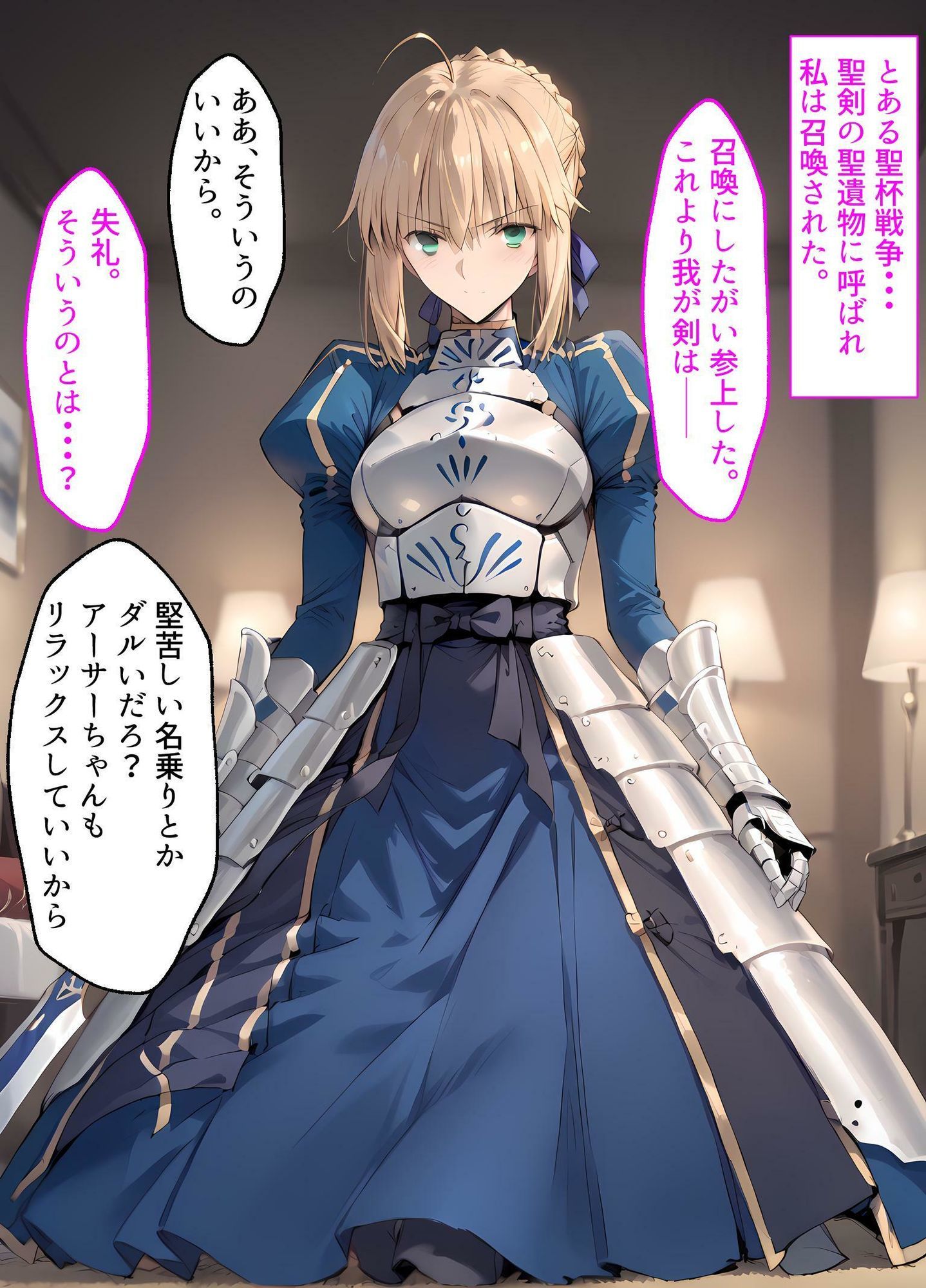 ハズレのマスターに召喚されて、令呪で花嫁にされ孕まされたセ●バーの末路 サンプル1ページ目