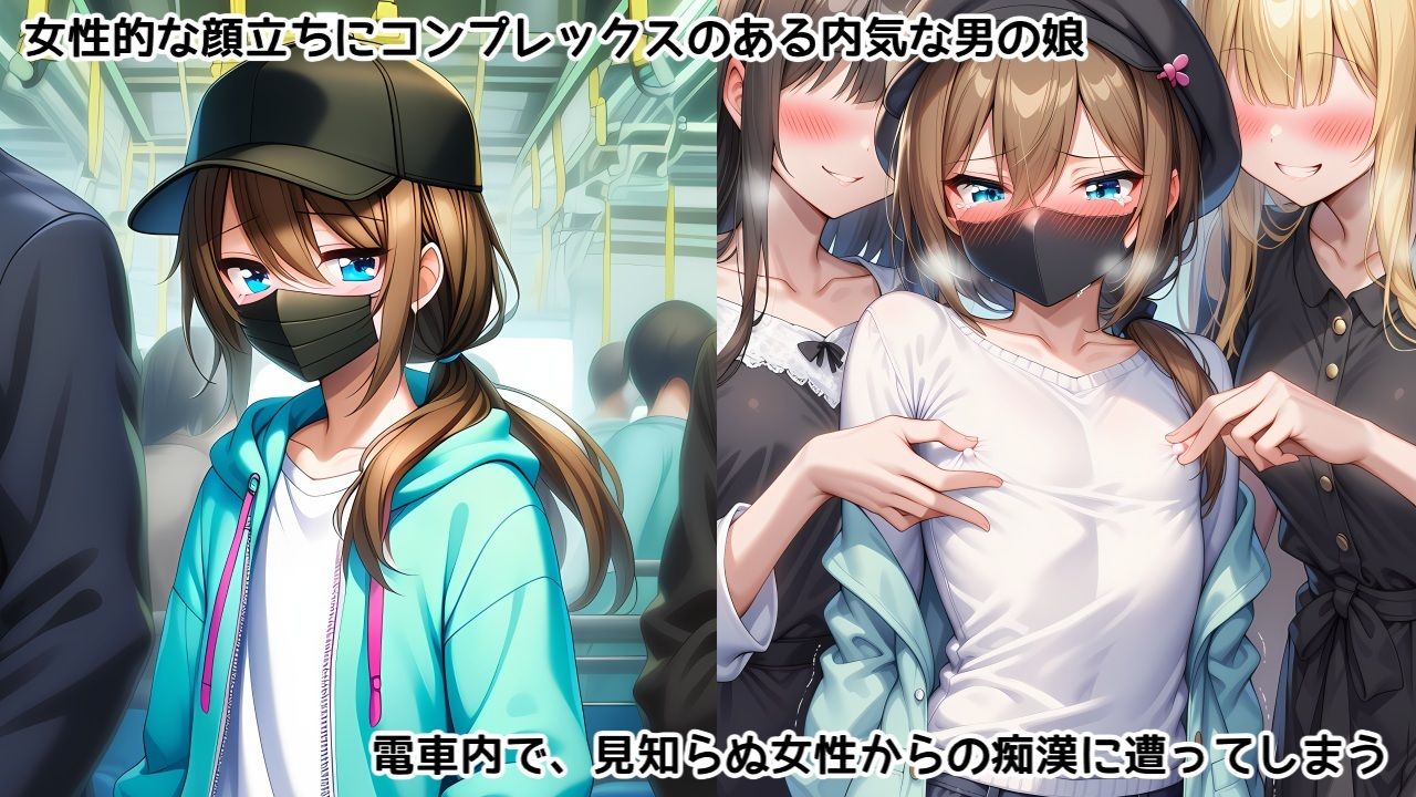 男の娘メス堕ち調教・乳首マゾ開花〜お姉さん達の執拗な乳首責めでマゾメス乳首奴●に快楽堕ちしちゃう男の娘の話 サンプル1ページ目