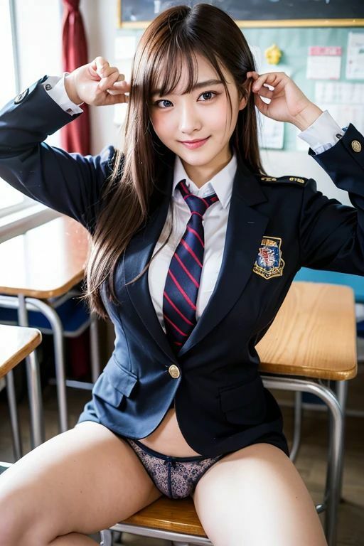 巨乳女子〇生教室で生着替え9  300ページ サンプル5ページ目