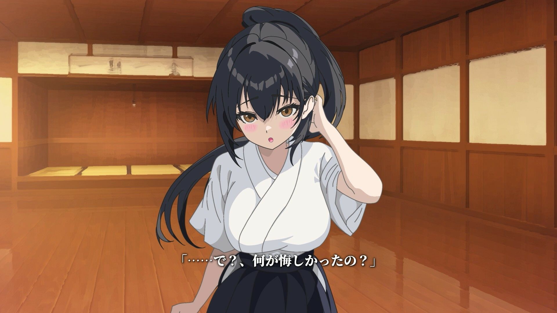 【Live2Dアニメ】剣道の試合で負けた俺を先輩がケア（エッチ）してくれる話 サンプル2ページ目