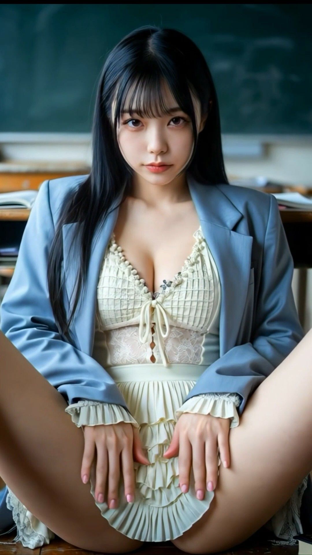 【微エロ動画7】ナース、制服、着物、水着、胸チラ、パンチラ、AIリアル サンプル5ページ目