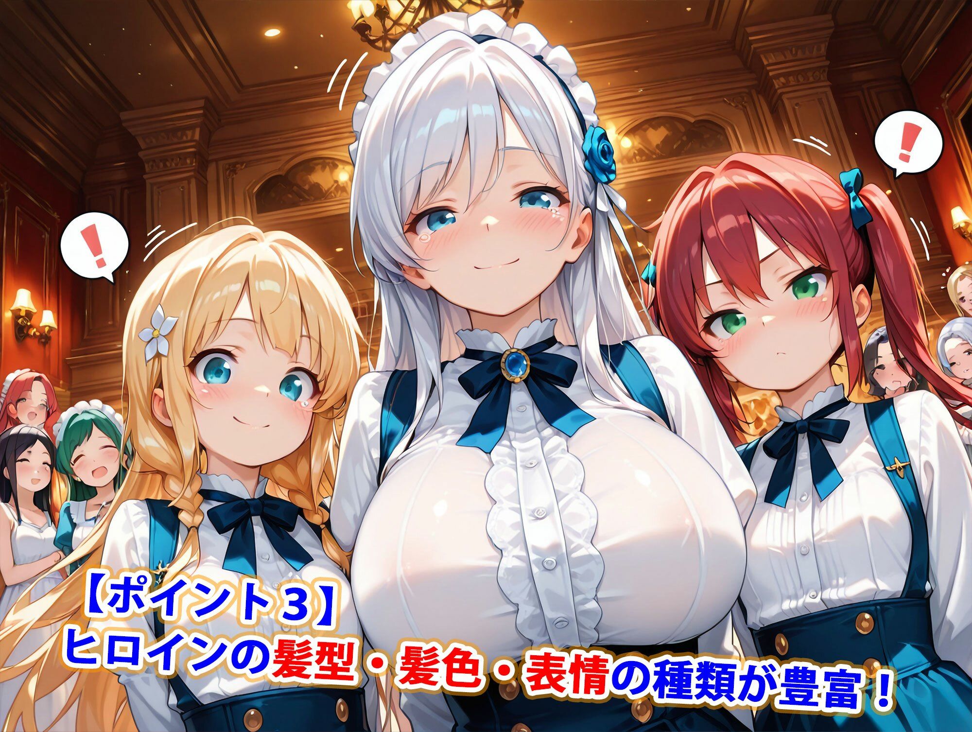 貴族令嬢ダンスパーティ乱交お見合い〜精液まみれイラマチオハードセックス婚〜（妊娠要素あり） サンプル4ページ目