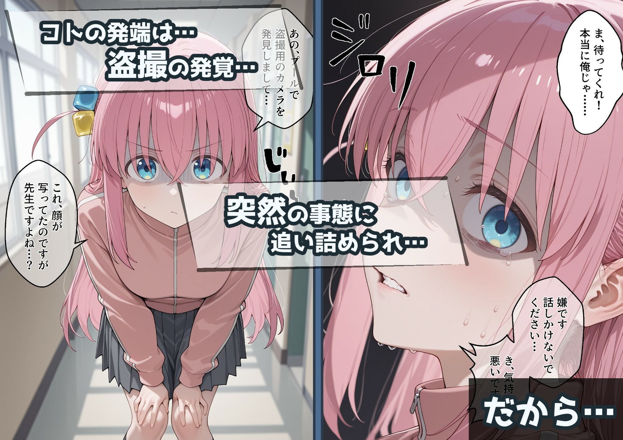 冴えないおじをザマァwしたら 拉致られてメス奴○にされました 【ぼっち・ざ・ろっく！ 後藤ひ〇り編】 サンプル2ページ目