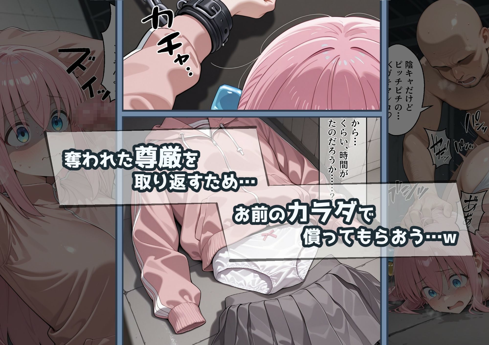 冴えないおじをザマァwしたら 拉致られてメス奴○にされました 【ぼっち・ざ・ろっく！ 後藤ひ〇り編】 サンプル4ページ目