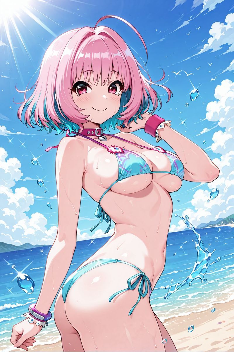 アイドル○スター 水着に着替えたら7 サンプル8ページ目