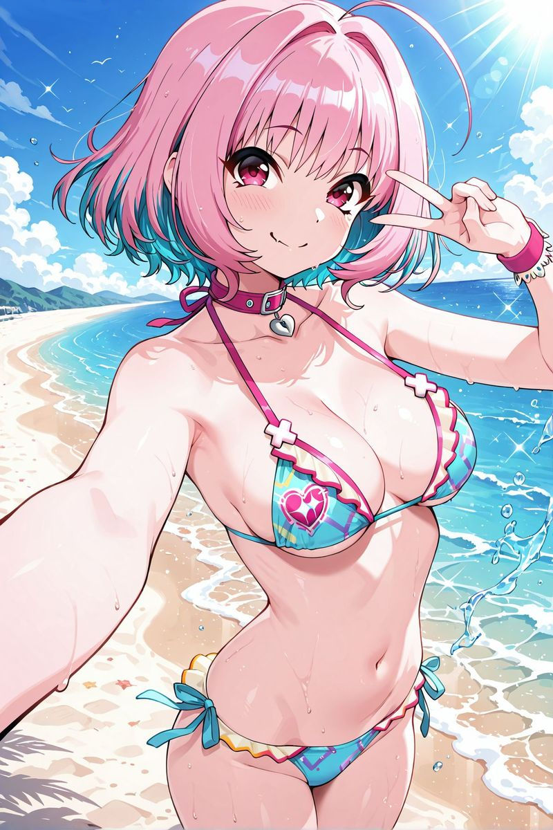 アイドル○スター 水着に着替えたら7 サンプル9ページ目
