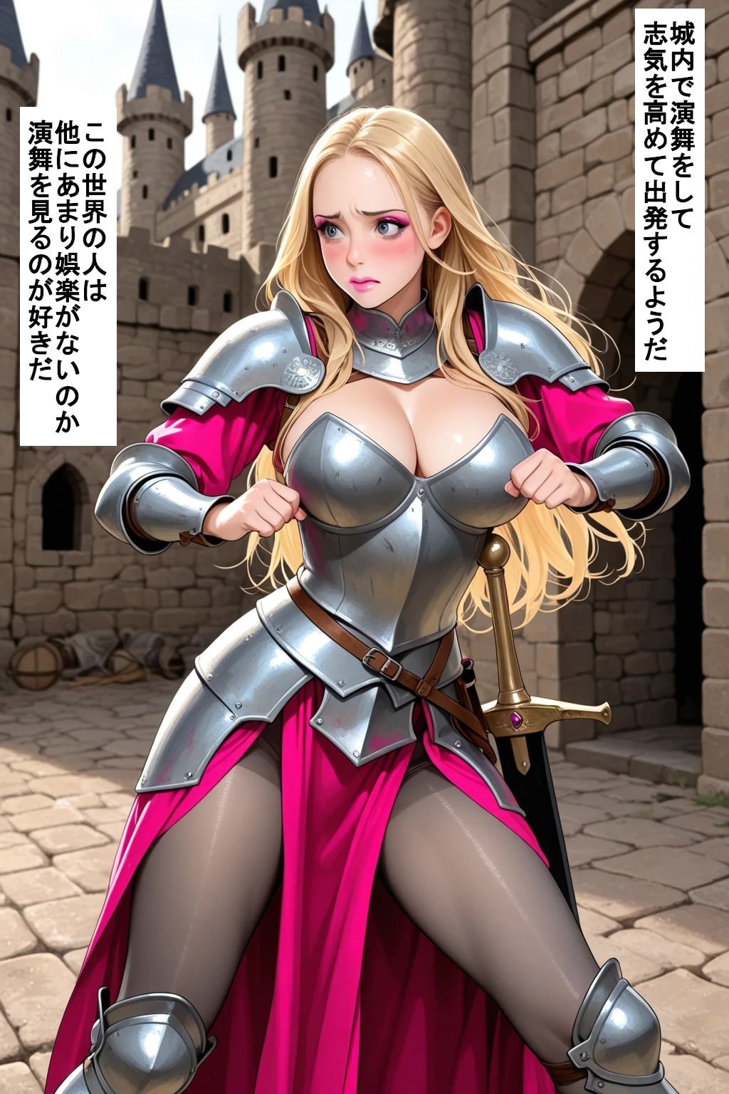 ふたなりファンタジー（ストーリー付） 男の娘の僕は勇者として異世界に転生して伝説になった サンプル3ページ目