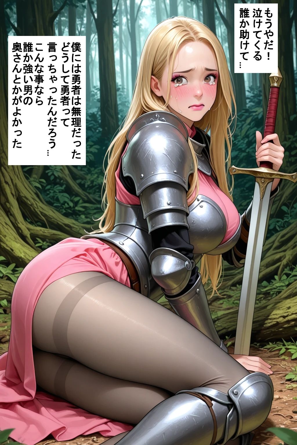 ふたなりファンタジー（ストーリー付） 男の娘の僕は勇者として異世界に転生して伝説になった サンプル4ページ目