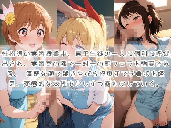 生徒たちの搾精パトロール係 〜先生を見つけたら即抜きサービス〜 ニ〇コイ サンプル1ページ目
