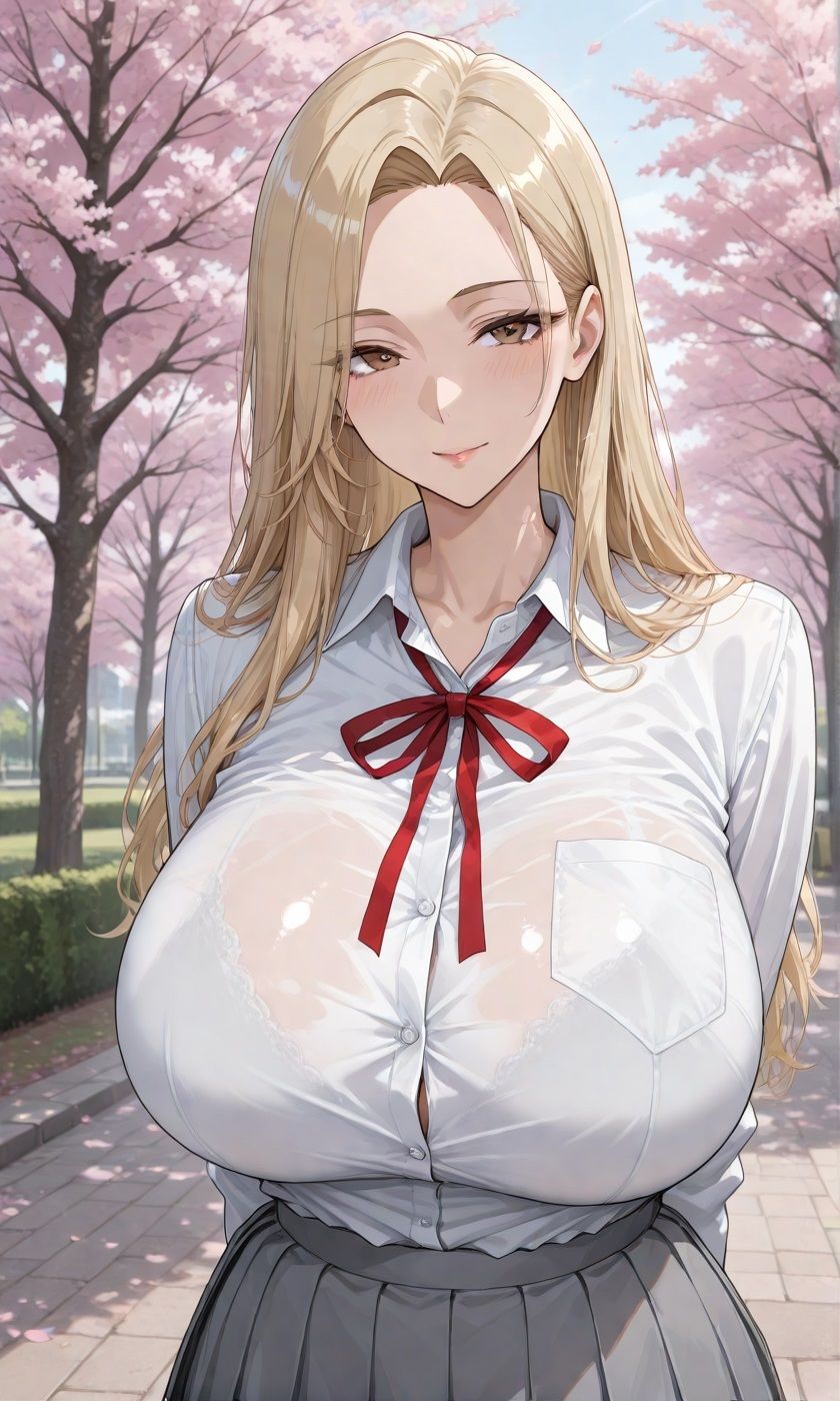 【アニメーション動画付きCG集】離れ離れになった幼馴染に再会したら爆乳ギャルJKになっていたのでいちゃらぶHする話 サンプル2ページ目