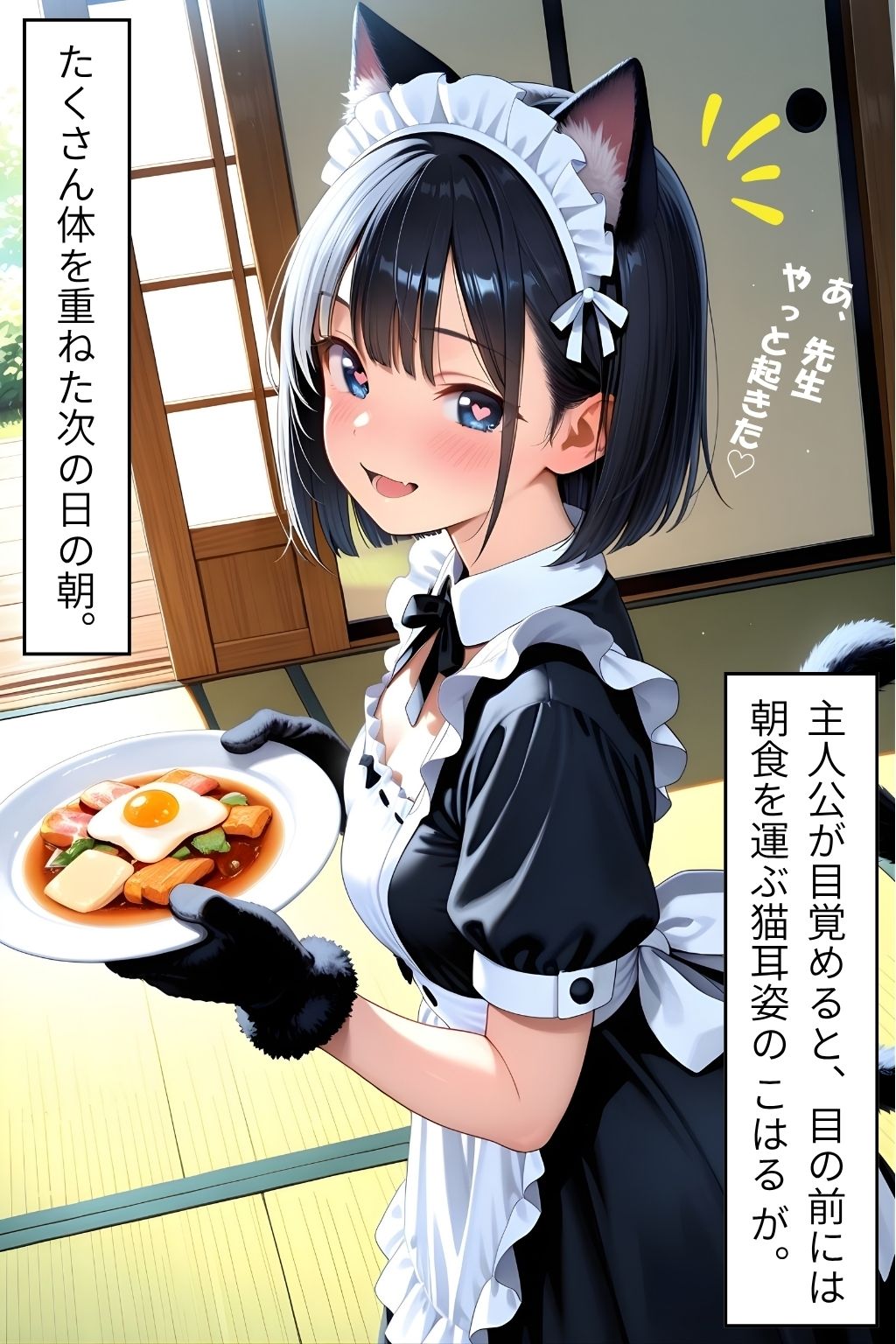 私のはじめて、先生にあげるね（はーと）番外編 〜 猫好き先生を朝から誘惑！元教え子の猫耳メイドがにゃんにゃんご奉仕 〜 サンプル2ページ目