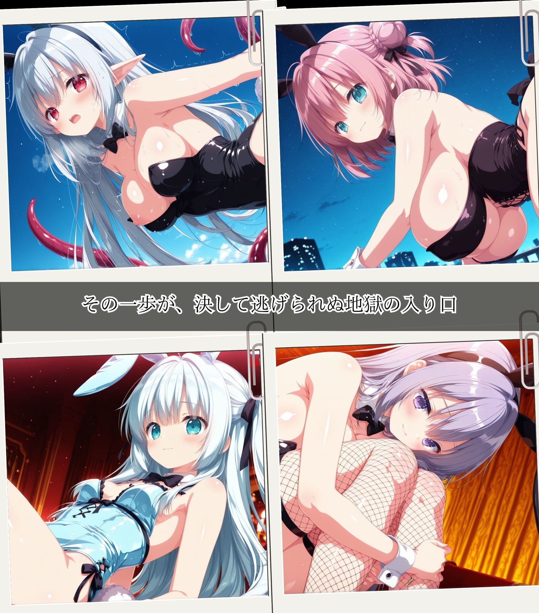 二度と戻れぬ快楽の穴 触手に堕ちた少女達 〜バニーガール編〜 Vol.1 サンプル1ページ目