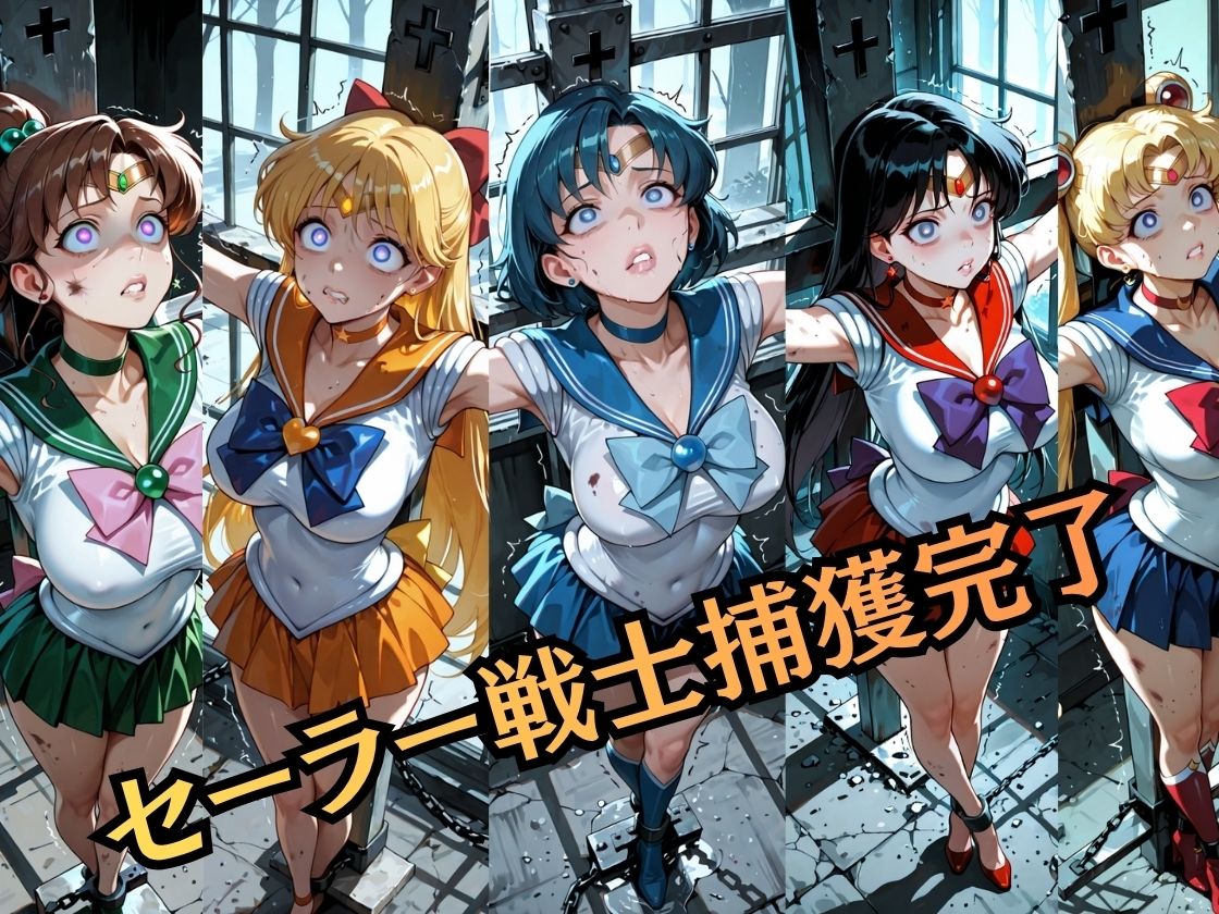 【特大ボリューム500枚】敗北奴●屈服ヒロインズ、堕とされたセーラー戦士【セリフ付き】 サンプル1ページ目