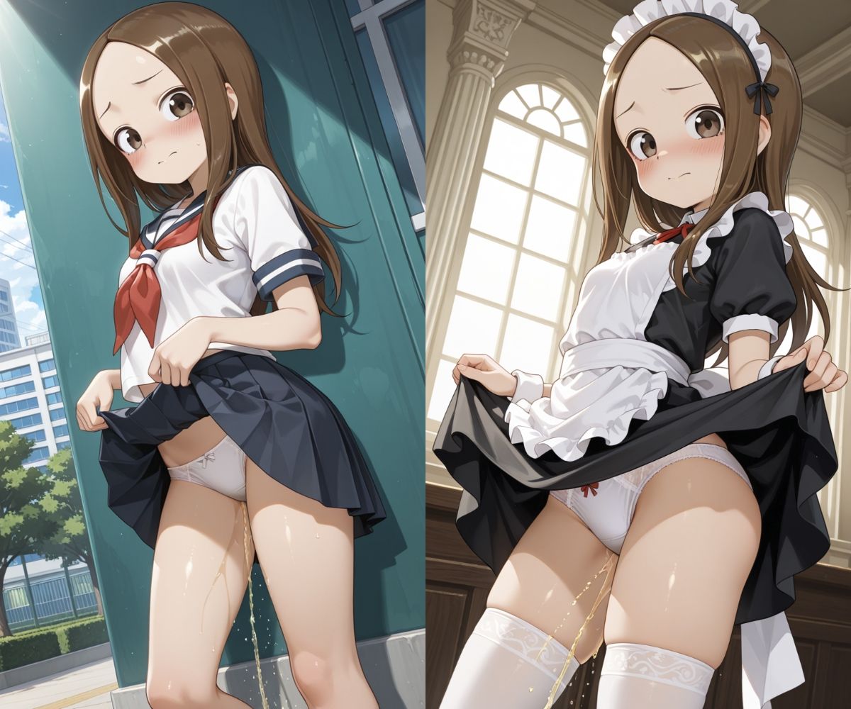 おしっこお漏らしチャレンジ【高〇さん コスプレ編】 サンプル2ページ目