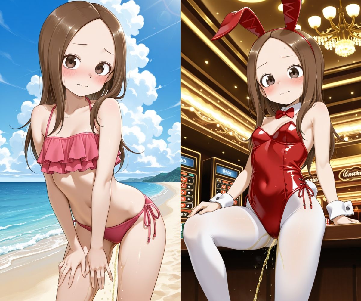 おしっこお漏らしチャレンジ【高〇さん コスプレ編】 サンプル6ページ目