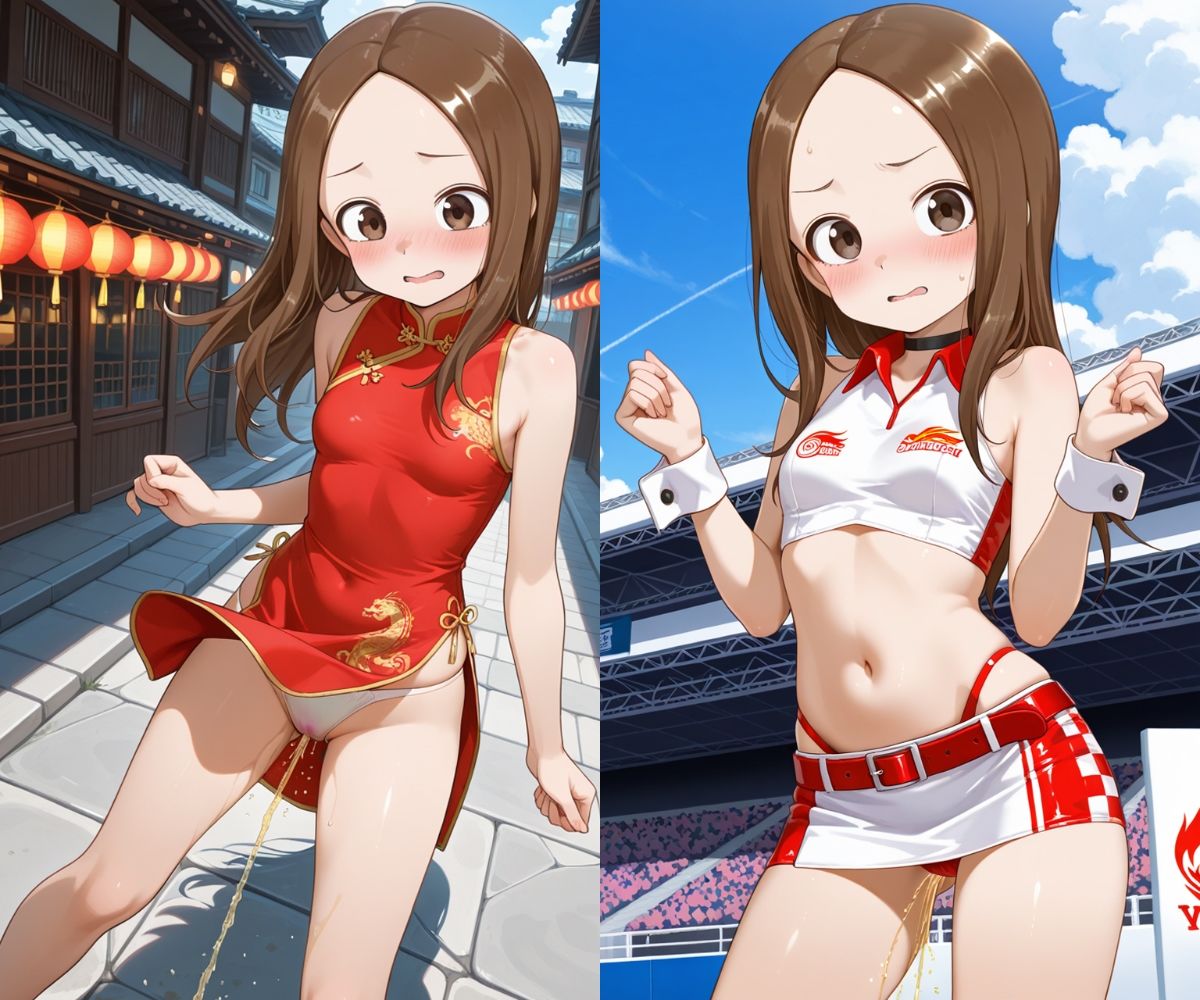 おしっこお漏らしチャレンジ【高〇さん コスプレ編】 サンプル7ページ目